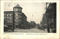 Railroad Street, North St. Johnsbury, VT Postcard Postcard Postcard