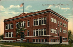 Fairfield Street School St. Albans, VT Postcard Postcard Postcard