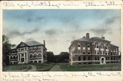 New Public Library and High School Postcard