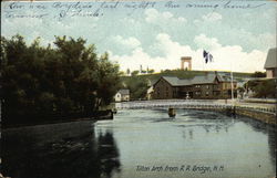 Tilton Arch from R. R. Bridge Postcard