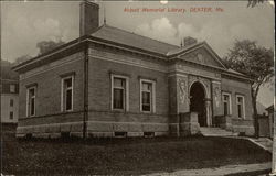 Abbott Memorial Library Dexter, ME Postcard Postcard Postcard