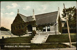 Public Library Bucksport, ME Postcard Postcard Postcard