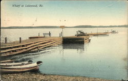 View of Wharf Postcard