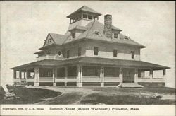 Summit House, Mount Wachusett Princeton, MA Postcard Postcard Postcard