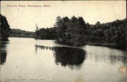 Brook's Pond Petersham, MA Postcard Postcard Postcard