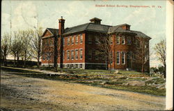 Graded School Building Postcard