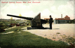 Captured Spanish Cannon at Eden Park Postcard