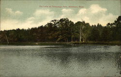 The Lake at Talaquega Park Attleboro, MA Postcard Postcard Postcard