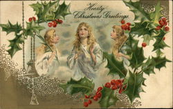 Hearty Christmas Greetings Postcard