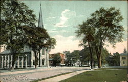 St. Peter's Church & Elmwood Park Danbury, CT Postcard Postcard Postcard