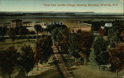 View from Acadia College showing Blomidon Wolfville, NS Canada Nova Scotia Postcard Postcard Postcard