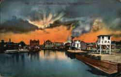 Sunrise on Stockton Channel Postcard