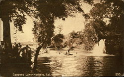 Coopers Lake Modesto, CA Postcard Postcard Postcard