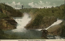 Lagrange Dam, Modesto Irrigation District California Postcard Postcard Postcard