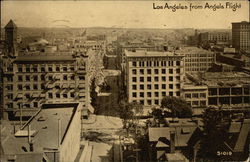 Los Angeles from Angels Flight California Postcard Postcard Postcard