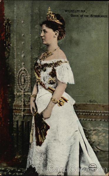 Wilhelmina, Queen Of The Netherlands Royalty Postcard