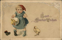 Best Easter Wishes With Children Postcard Postcard Postcard