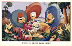 Walt Disney Three Amigos - Donald Duck Postcard Postcard