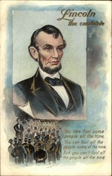 Abraham Lincoln as a Candidate Presidents Postcard Postcard Postcard