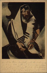 Portrait of a Rabbi Judaica Postcard Postcard Postcard