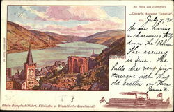 An Bord des Dampfers Steamers Postcard Postcard Postcard