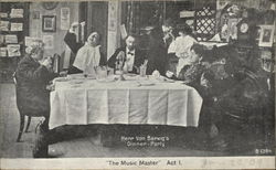 "The Music Master" Act I. - Herr Von Berwig's Dinner Party Postcard