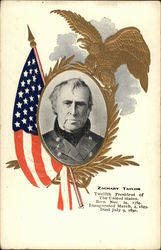 Zachary Taylor Presidents Postcard Postcard Postcard