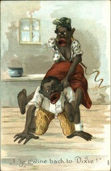 I'se G'Wine Back To Dixie! Black Americana Postcard Postcard Postcard