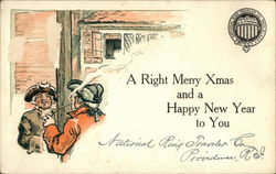 A Right Merry Xmas and a Happy New Year to You! New Year's Postcard Postcard Postcard