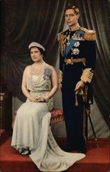 Their Majesties: The King and Queen Royalty Postcard Postcard