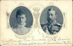 Portrait of Princess and Prince of Wales Postcard