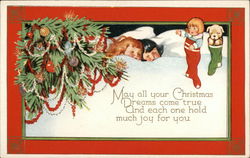 May All Your Christmas Dreams Come True Children Postcard Postcard Postcard