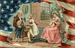 Washington's Home Life at Mount Vernon Presidents Postcard Postcard Postcard