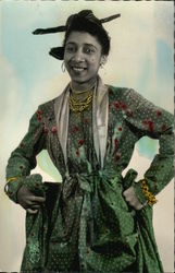 Woman from Martinique in Local Costume Postcard Postcard Postcard