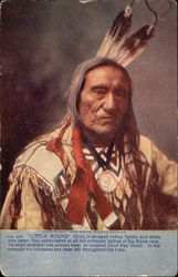 Sioux Chief "Little Wound" Native Americana Postcard Postcard Postcard