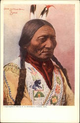 Chief Sitting Bull, Sioux Native Americana Postcard Postcard Postcard