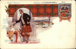 Clan MacQuarrie - Clan Tartan and Coat of Arms Scotland Postcard Postcard Postcard