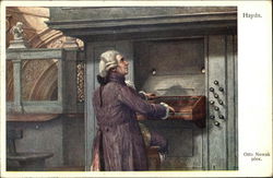 Haydn playing an Organ Postcard