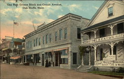 The New Greene Block and Circuit Avenue Postcard