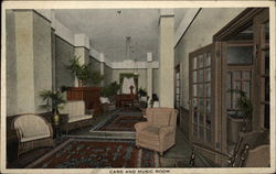 Cecil Hotel - Card and Music Room San Francisco, CA Postcard Postcard Postcard