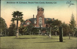 Beuna Vista Castle - Residence M. Calleaud Postcard