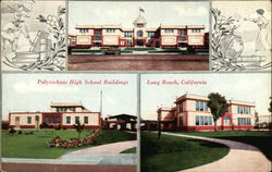 Polytechnic High School Buildings Long Beach, CA Postcard Postcard Postcard