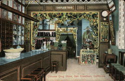 Chinese Drug Store San Francisco, CA Postcard Postcard Postcard