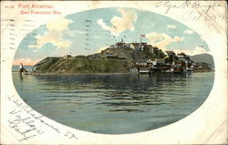 Water View of Fort Alcatraz San Francisco, CA Postcard Postcard Postcard