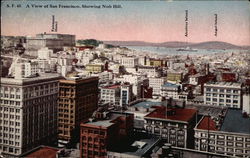 View of City showing Nob Hill San Francisco, CA Postcard Postcard Postcard