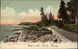 Sea Wall Walk Postcard