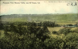 Panorama View of Sonoma Valley El Verano, CA Postcard Postcard Postcard