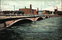 Bridge Street Bridge Grand Rapids, MI Postcard Postcard Postcard