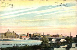 Panorama of River Front Postcard