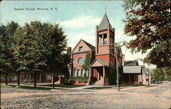 Baptist Church Waverly, NY Postcard Postcard Postcard